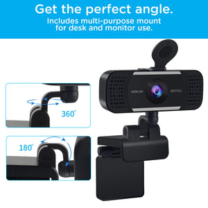 Sonictrek Studio Streaming 4K Webcam With Built In Microphone Plus Smart Noise Reduction