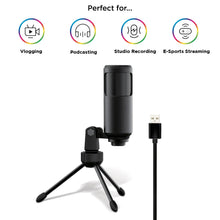 Load image into Gallery viewer, Sonictrek Studio Streaming Podcaster USB Microphone With Desk Tripod
